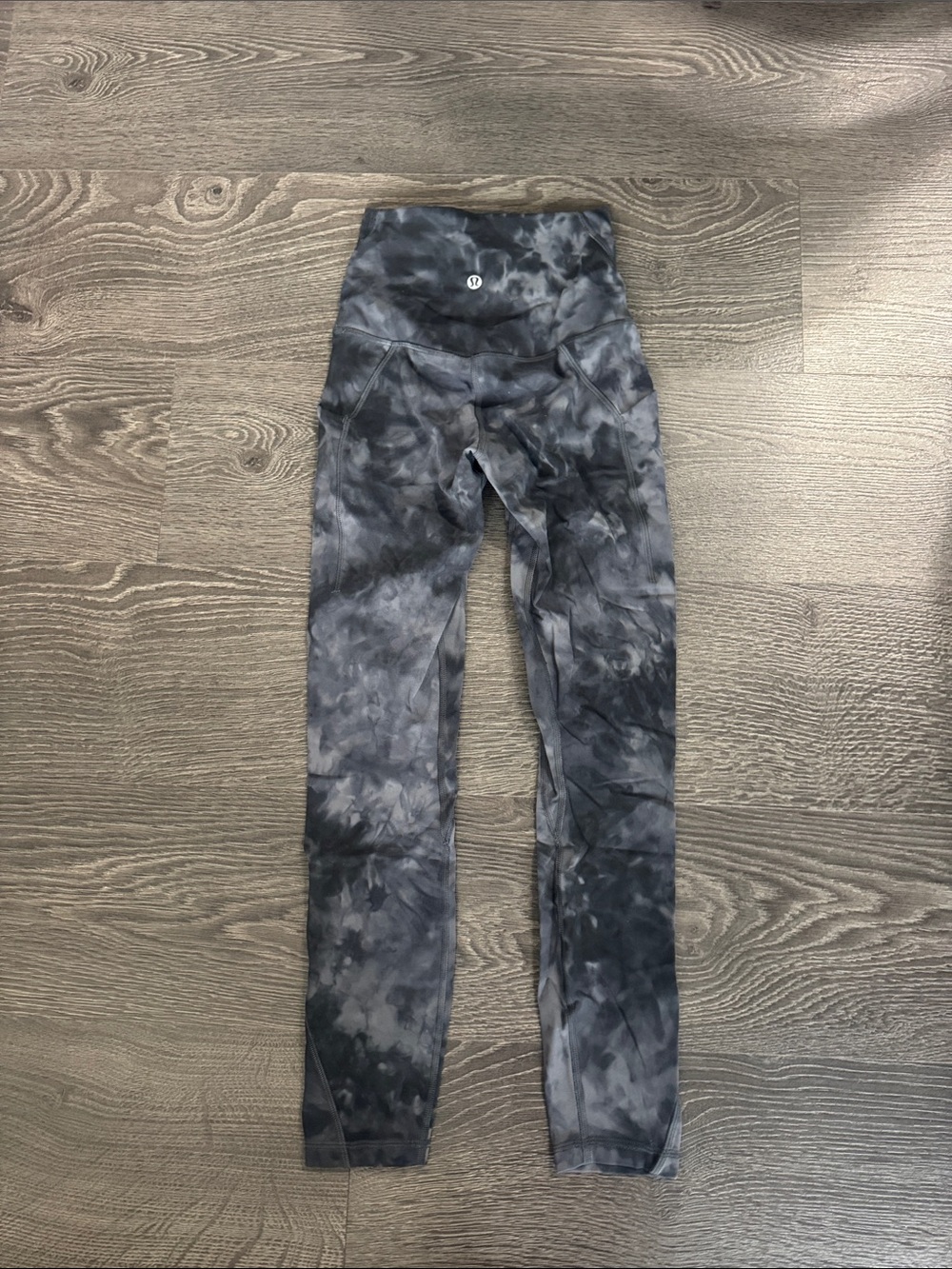lululemon athletica Tie-Dye Black Gray High-Rise Jeggings